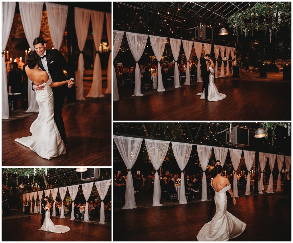 newly weds first dance at their wedding reception 